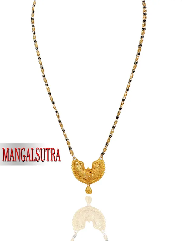 Women_gold_plated_Stylish_Mangalsutra_chain_(HAR-SURYAMUKHI_HALF-BLACK_BADAM_SINGAL-1)