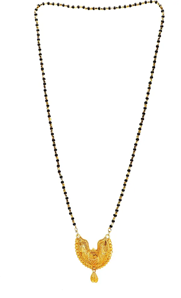 Women_gold_plated_Stylish_Mangalsutra_chain_(HAR-SURYAMUKHI_HALF-MANKA_MALA_SINGAL-10)