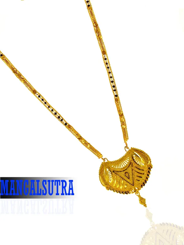 Women_gold_plated_Stylish_Mangalsutra_chain_(HAR-_CHAKRA_PAN_TORAN_BELT-100182)