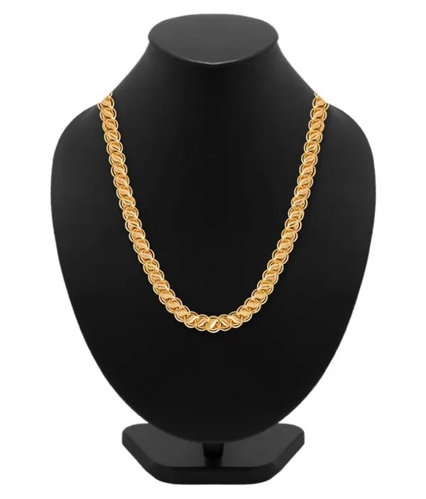 SHANKHRAJ_MALL_Designer_Golden_Chain_Thin_Light_Weighted_Gold_Plated_Gold_Chain_For_Girls_Women_Men_Boys_20_Inches_(Modern)