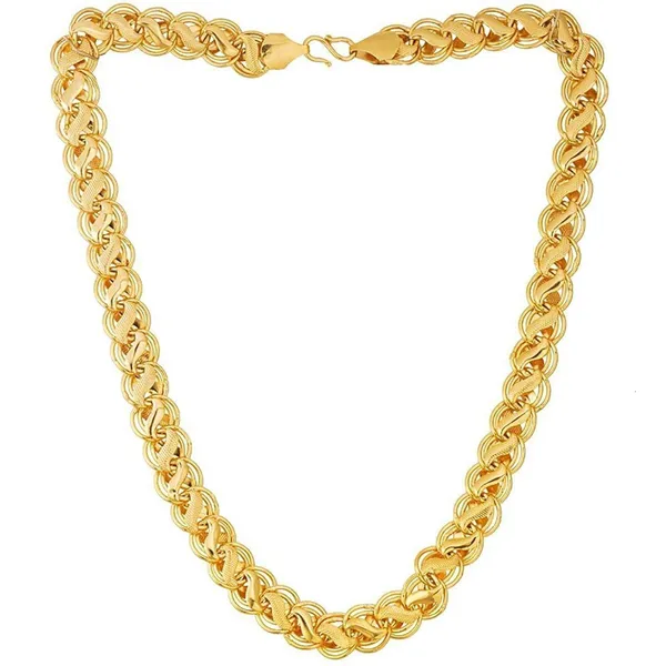 SHANKHRAJ_MALL_Designer_Golden_Chain_Thin_Light_Weighted_Gold_Plated_Gold_Chain_For_Girls_Women_Men_Boys_20_Inches_(Modern)