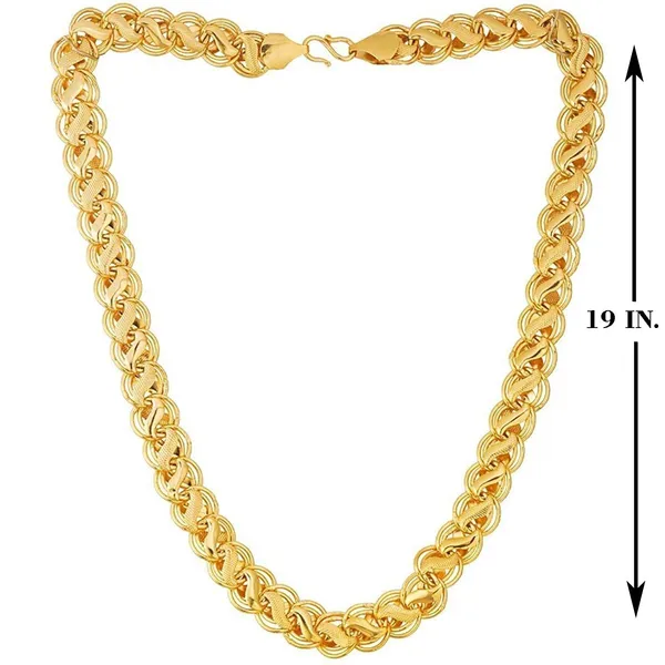SHANKHRAJ_MALL_Designer_Golden_Chain_Thin_Light_Weighted_Gold_Plated_Gold_Chain_For_Girls_Women_Men_Boys_20_Inches_(Modern)