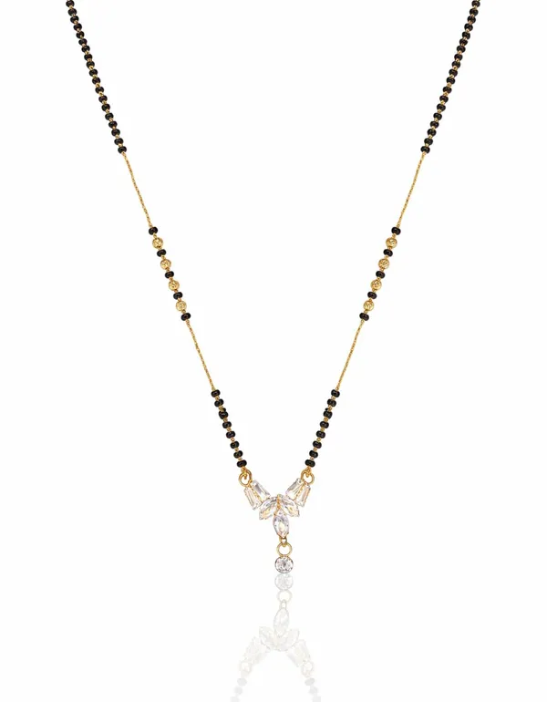 SHANKHRAJ_MALL_Gold-Toned_Mangalsutra_with_Black_Beads_Chain_and_CZ_Crystal_Pendant,_Traditional_Indian_Jewellery_(A507)