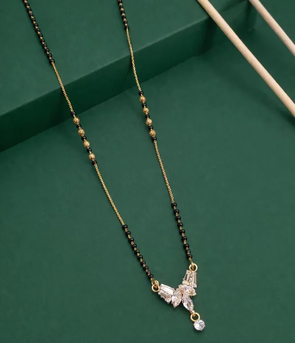 SHANKHRAJ_MALL_Gold-Toned_Mangalsutra_with_Black_Beads_Chain_and_CZ_Crystal_Pendant,_Traditional_Indian_Jewellery_(A507)