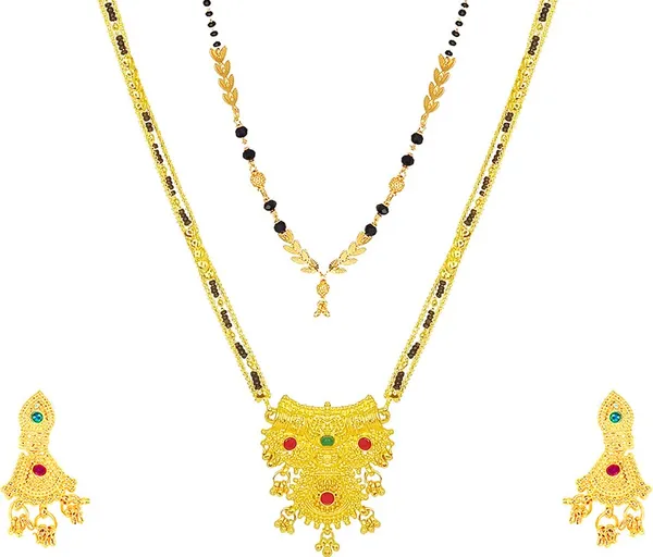 Women_gold_plated_Stylish_Mangalsutra_chain_(MS_DHINGALI_2_TORAN_LINE_BELT_100898)