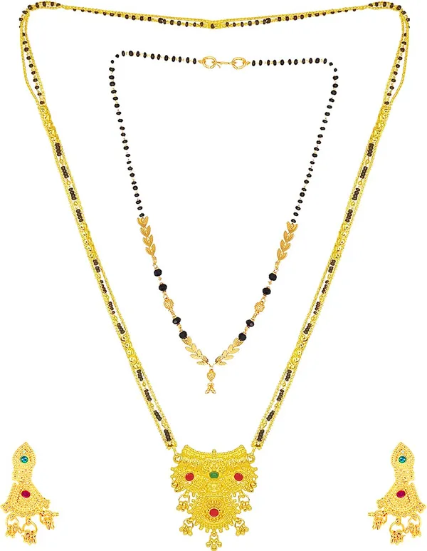 Women_gold_plated_Stylish_Mangalsutra_chain_(MS_DHINGALI_2_TORAN_LINE_BELT_100898)