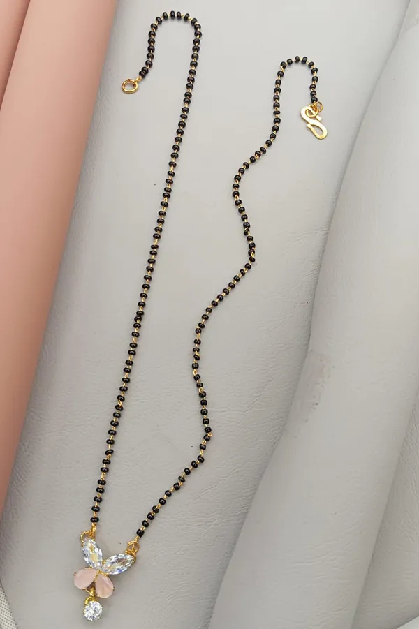 SHANKHRAJ_MALL_Elegant_Floral_Diamond_CZ_Mangalsutra_for_Women_|_Black_Bead_Chain_with_Gold-Plated_Pendant_|_Traditional_Ethnic_Gift_for_Wife_(A235)