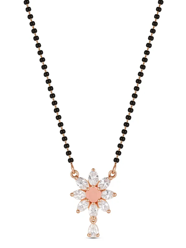 SHANKHRAJ_MALL_Elegant_Floral_Diamond_CZ_Mangalsutra_for_Women_|_Black_Bead_Chain_with_Gold-Plated_Pendant_|_Traditional_Ethnic_Gift_for_Wife_(A233)
