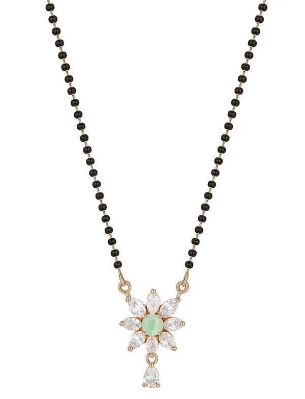 SHANKHRAJ_MALL_Elegant_Floral_Diamond_CZ_Mangalsutra_for_Women_|_Black_Bead_Chain_with_Gold-Plated_Pendant_|_Traditional_Ethnic_Gift_for_Wife_(A234)