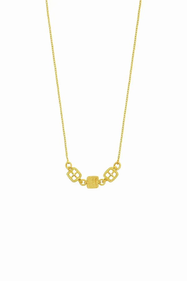 SHANKHRAJ_MALL_Elegant_Gold_Tone_Necklace_for_Women_|_Minimal_Geometric_Pendant_Design_|_Lightweight_Wear_Jewelry_|_Stylish_Chain_for_Casual_&_Festive_Outfits