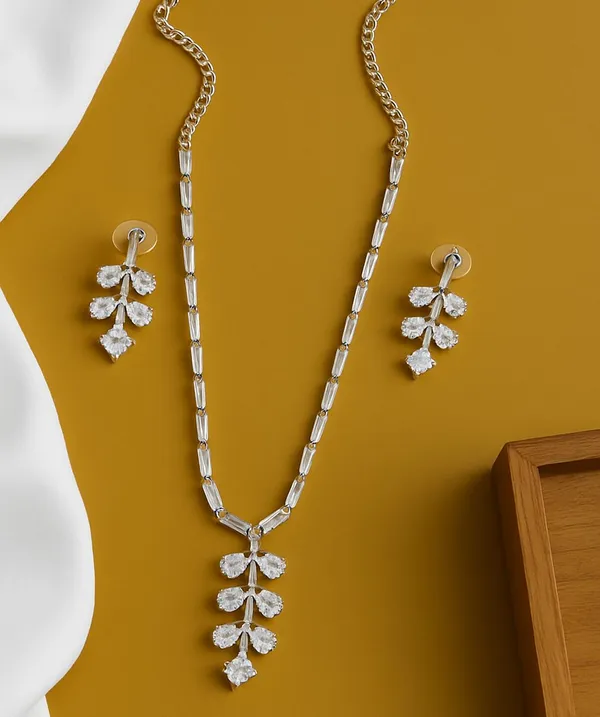 SHANKHRAJ_MALL_Women’s_Rose_Gold_Or_Silver_Butterfly_Necklace_&_Earrings_Set_|_Premium_CZ_Diamond_Look_Jewellery_|_(A343)