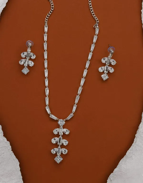 SHANKHRAJ_MALL_Women’s_Rose_Gold_Or_Silver_Butterfly_Necklace_&_Earrings_Set_|_Premium_CZ_Diamond_Look_Jewellery_|_(A343)