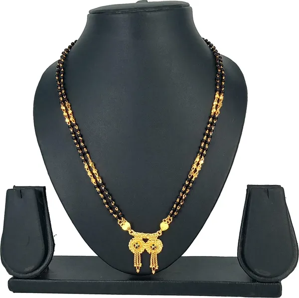 Women_gold_plated_Stylish_Mangalsutra_chain_(NL_DK-DUBAL_CHAKRA_MINA_2_SER_CHAIN_1002)