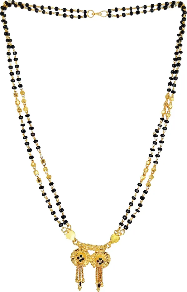 Women_gold_plated_Stylish_Mangalsutra_chain_(NL_DK-DUBAL_CHAKRA_MINA_2_SER_CHAIN_1002)