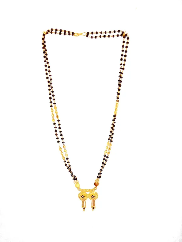 Women_gold_plated_Stylish_Mangalsutra_chain_(NL_DK-DUBAL_CHAKRA_MINA_2_SER_CHAIN_1002)