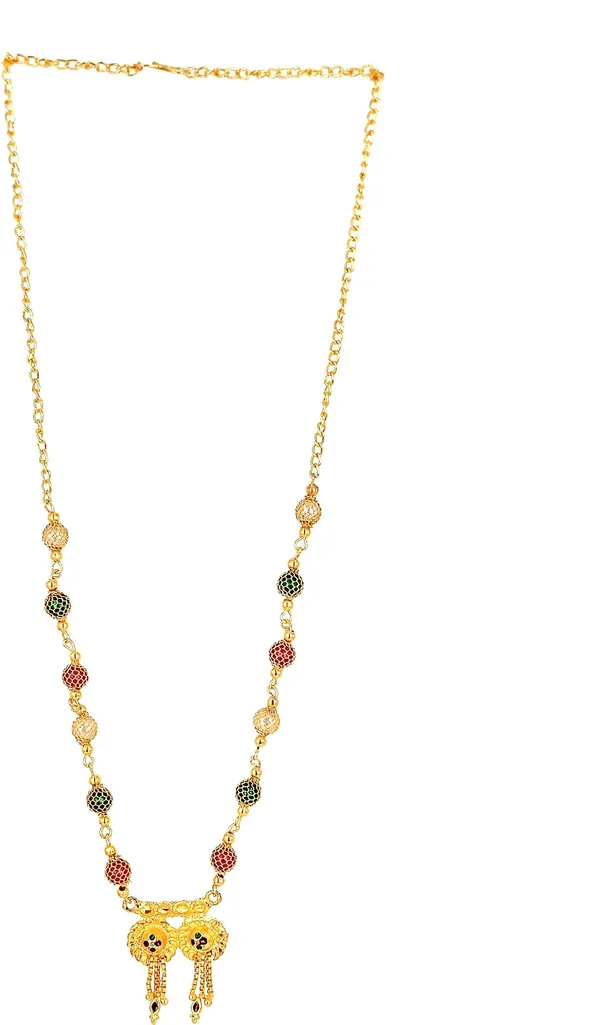 Women_gold_plated_Stylish_Mangalsutra_chain_(NL_DK-DUBAL_CHAKRA_MINA_MULTTI_MALA_1002)