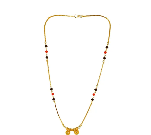 Women_gold_plated_Stylish_Mangalsutra_chain_(NL_DK-RED_BLACK_MOTI_DUBAL_VATTI_100323)
