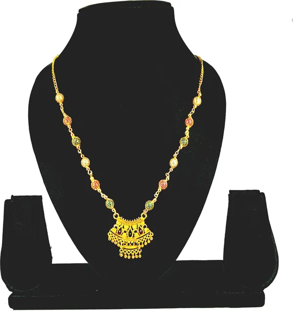 Women_gold_plated_Stylish_Mangalsutra_chain_(NL_DK-RED_GREEN_PORT_MULTTI_MALA_100282)