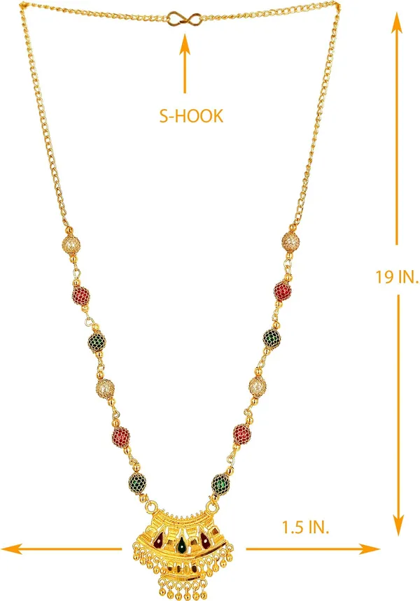 Women_gold_plated_Stylish_Mangalsutra_chain_(NL_DK-RED_GREEN_PORT_MULTTI_MALA_100282)