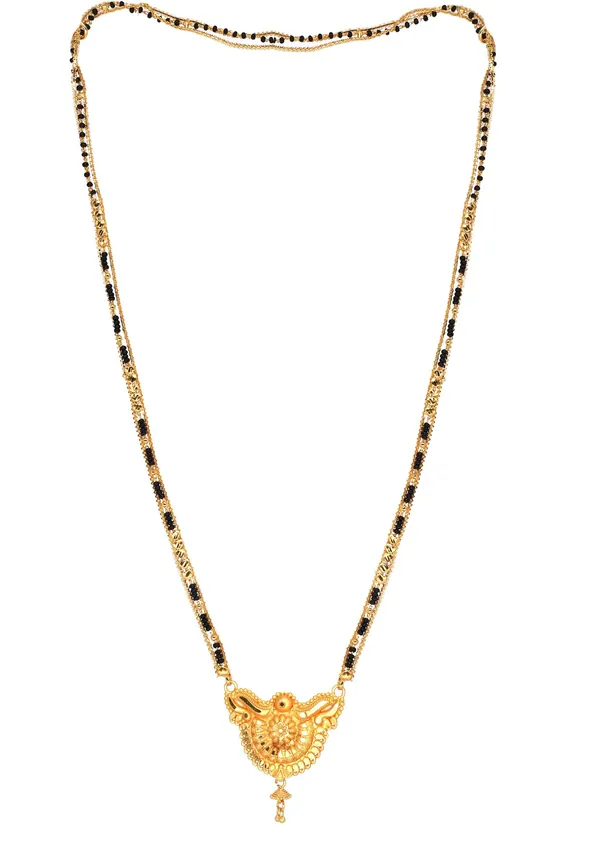 Women_gold_plated_Stylish_Mangalsutra_chain_(NL_HAR-CHANDRA_LEVES_2_LINE_TORAN_BELT_1)