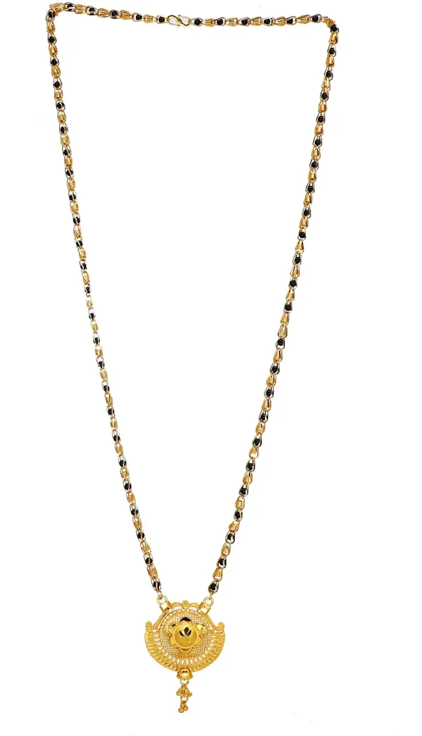 Women_gold_plated_Stylish_Mangalsutra_chain_(NL_HAR-CHANDRA_-BLACK_BADAM_SINGAL_10022)