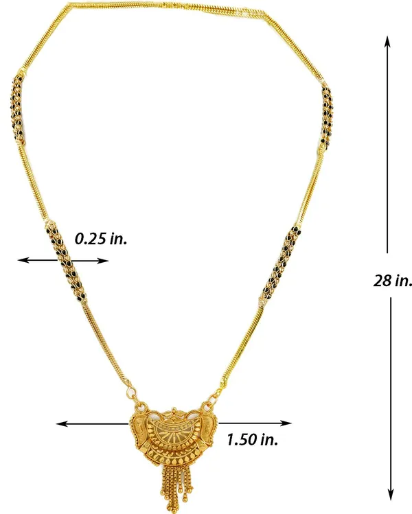 Women_gold_plated_Stylish_Mangalsutra_chain_(NL_HAR-HALF_CHAKRA-2_LINE_BLACK_BADAM-BL)