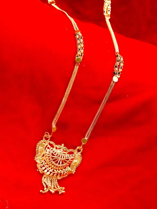 Women_gold_plated_Stylish_Mangalsutra_chain_(NL_HAR-HALF_CHAKRA-2_LINE_BLACK_BADAM-BL)