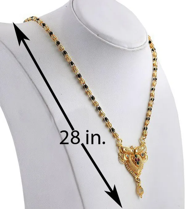 Women_gold_plated_Stylish_Mangalsutra_chain_(NL_HAR-MULTIMEENA_BLACK_BADAM-BL1_10053)