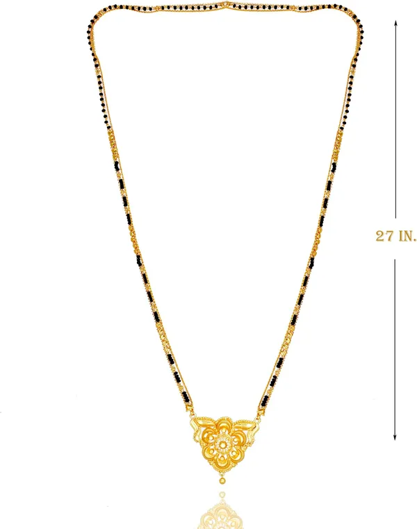Women_gold_plated_Stylish_Mangalsutra_chain_(NL_HAR-SINGAL_FLOEWER_2_LINE_TORAN_BELT_)