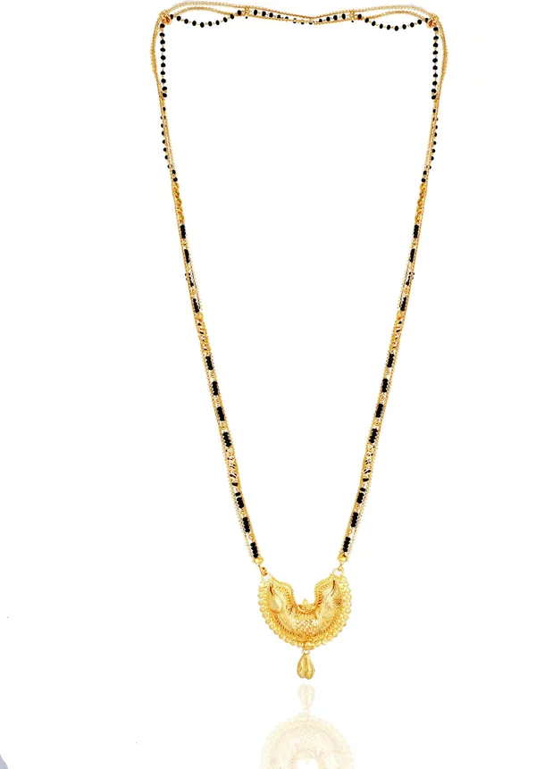 Women_gold_plated_Stylish_Mangalsutra_chain_(NL_HAR-SURYAMYKHI_HALF_2_LINE_TORAN_BELT)