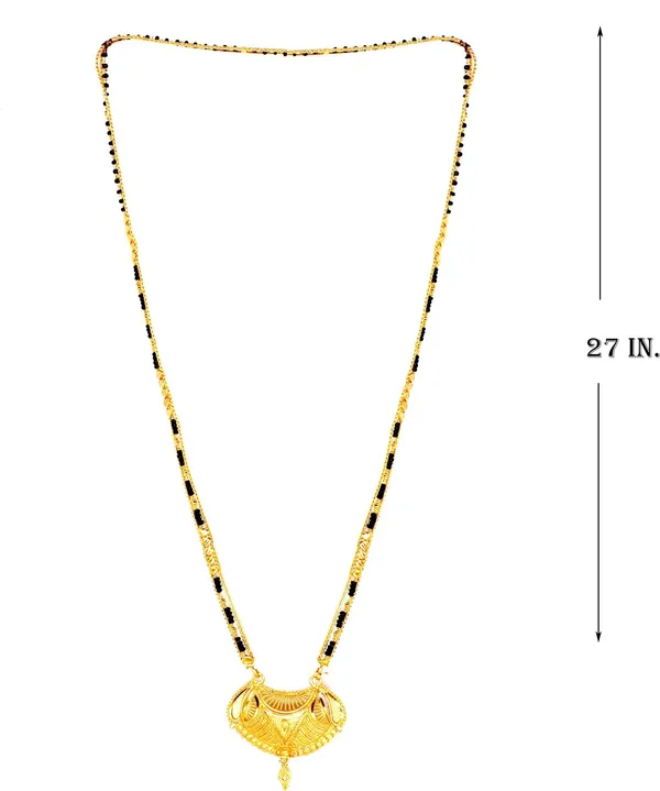 Women_gold_plated_Stylish_Mangalsutra_chain_(NL_HAR-_CHAKRA_PAN_2_LINE_TORAN_BELT_100)