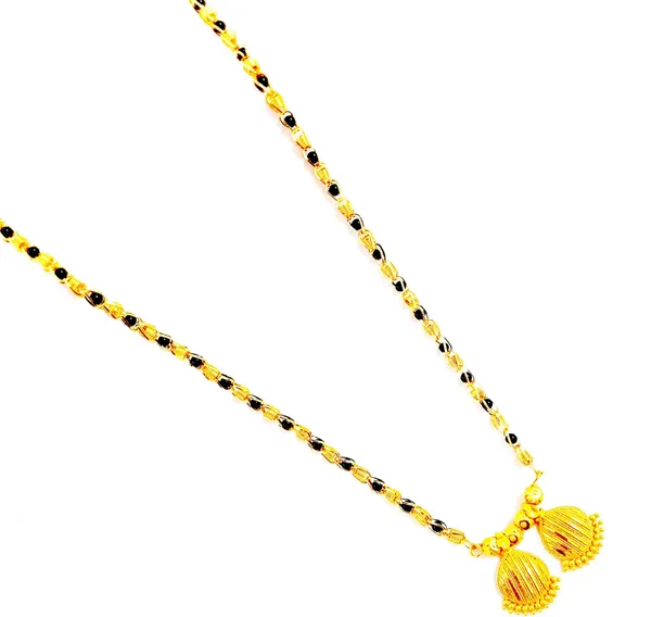 Women_gold_plated_Stylish_Mangalsutra_chain_(NL_HAR-_LAINING_DUBAL_PAN_BLACK_BADAM_10)