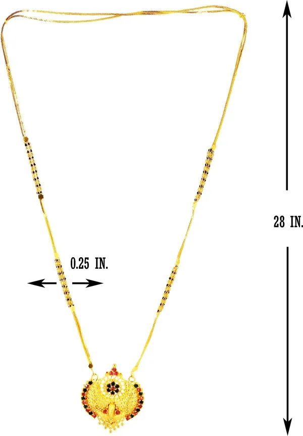 Women_gold_plated_Stylish_Mangalsutra_chain_(NL_har-chakra_meena-black_badam_2_line_-)