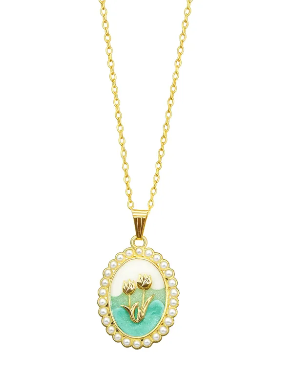 SHANKHRAJ_MALL_Women_Chain_Pendant_Necklace_|_Silver_&_Gold_Colour_Variation_(CN113)