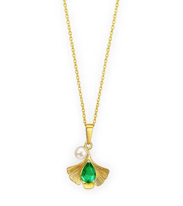 SHANKHRAJ_MALL_Women_Chain_Pendant_Necklace_|_Silver_&_Gold_Colour_Variation_(CN109)