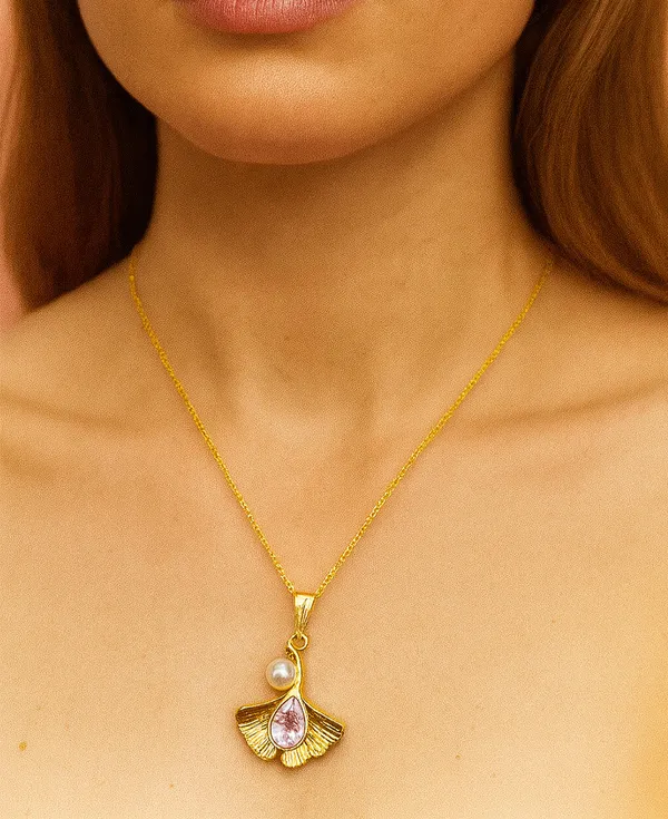 SHANKHRAJ_MALL_Women_Chain_Pendant_Necklace_|_Silver_&_Gold_Colour_Variation_(CN111)