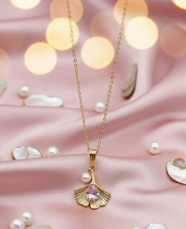 SHANKHRAJ_MALL_Women_Chain_Pendant_Necklace_|_Silver_&_Gold_Colour_Variation_(CN111)