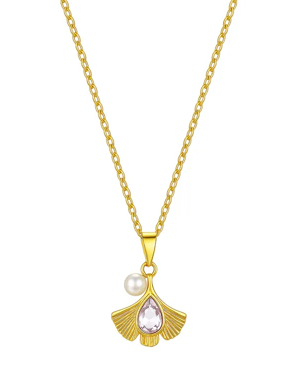SHANKHRAJ_MALL_Women_Chain_Pendant_Necklace_|_Silver_&_Gold_Colour_Variation_(CN111)