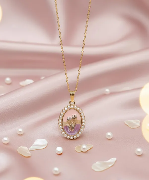SHANKHRAJ_MALL_Women_Chain_Pendant_Necklace_|_Silver_&_Gold_Colour_Variation_(CN112)