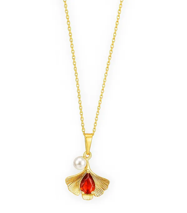 SHANKHRAJ_MALL_Women_Chain_Pendant_Necklace_|_Silver_&_Gold_Colour_Variation_(CN110)