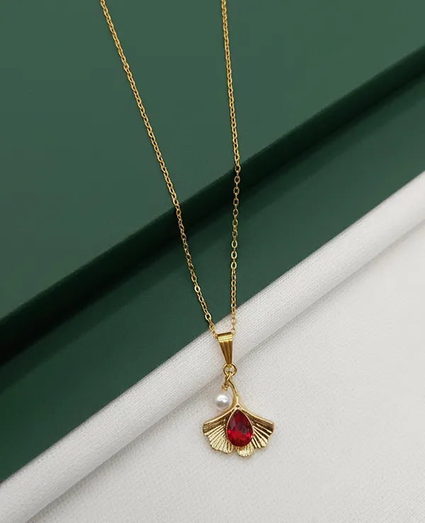 SHANKHRAJ_MALL_Women_Chain_Pendant_Necklace_|_Silver_&_Gold_Colour_Variation_(CN110)