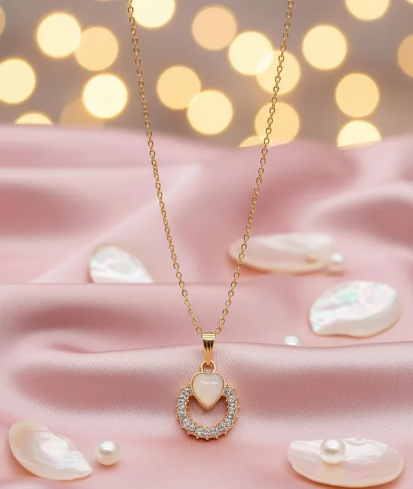 SHANKHRAJ_MALL_Women_Chain_Pendant_Necklace_|_Silver_&_Gold_Colour_Variation_(CN96)