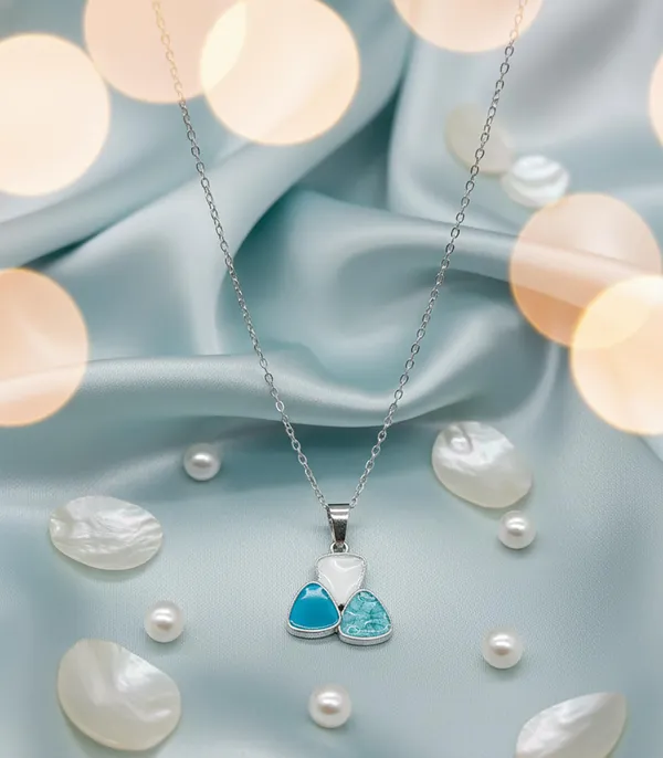 SHANKHRAJ_MALL_Women_Chain_Pendant_Necklace_|_Silver_&_Gold_Colour_Variation_(CN93)