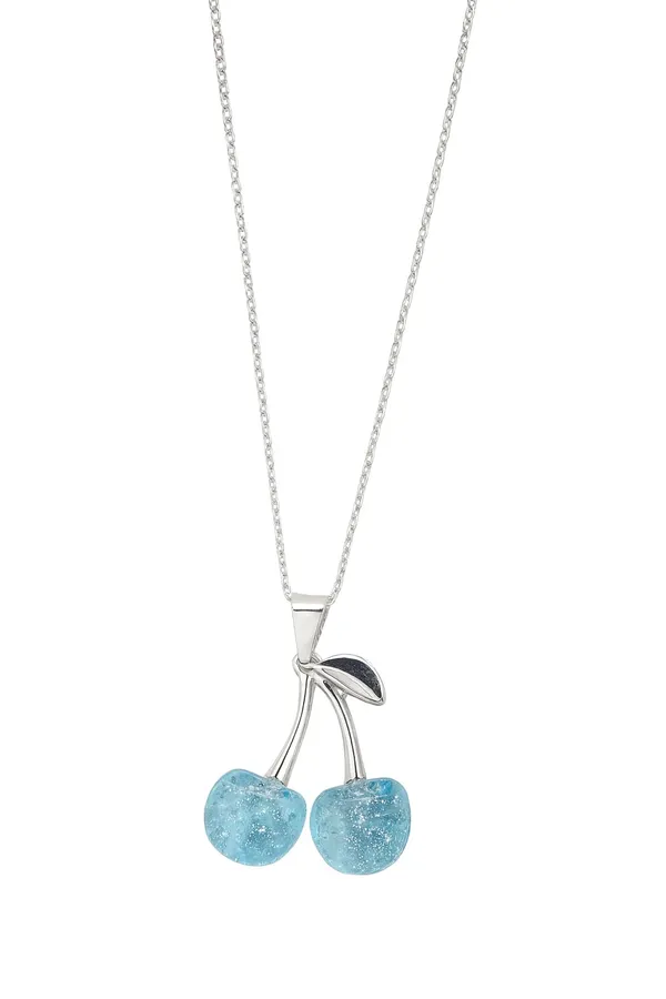 SHANKHRAJ_MALL_Crystal_Bow_Pendant_Necklace_with_Pink_Opal_Square_Stone,_Chrome_Chain,_Rhinestone_Accents_(CN89)
