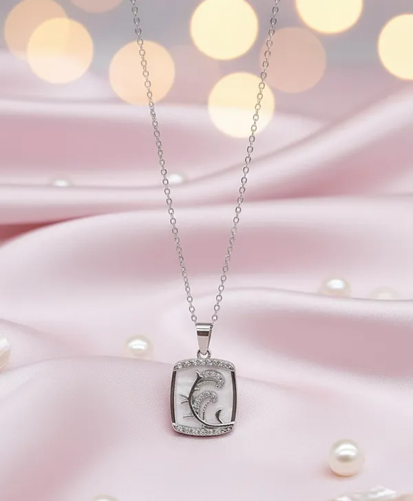 SHANKHRAJ_MALL_Women_Chain_Pendant_Necklace_|_Silver_&_Gold_Colour_Variation_(CN100)