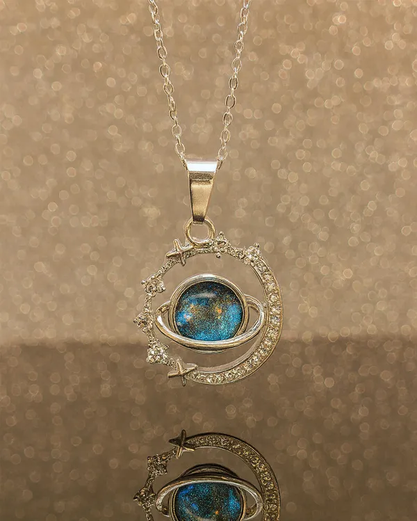 Crystal_Bow_Pendant_Necklace_with_Pink_Opal_Square_Stone,_Chrome_Chain,_Rhinestone_Accents_(CN29)