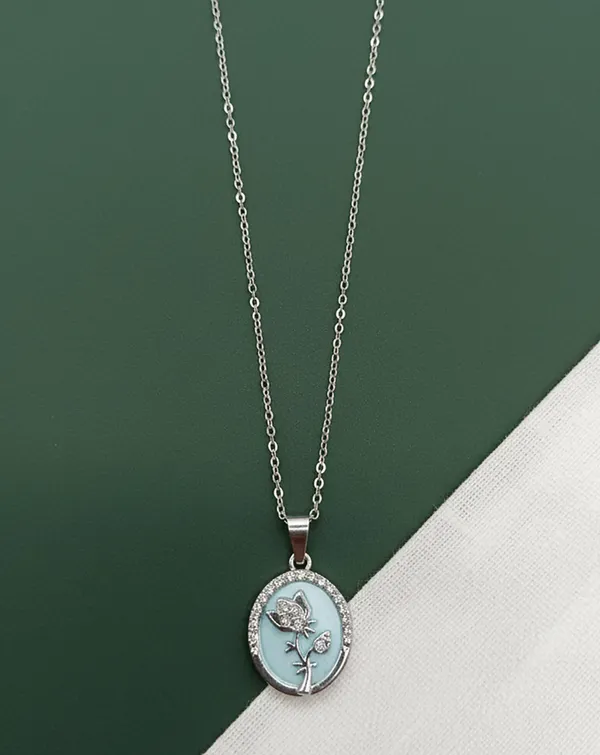 SHANKHRAJ_MALL_Women_Chain_Pendant_Necklace_|_Silver_&_Gold_Colour_Variation_(CN102)