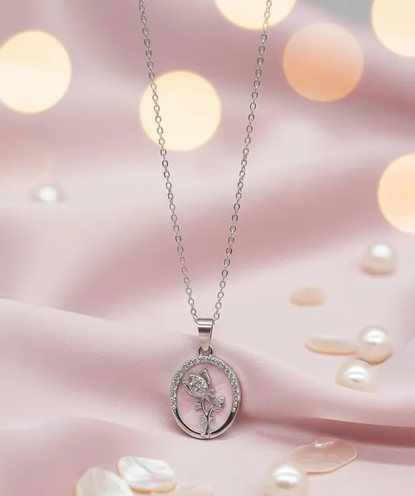SHANKHRAJ_MALL_Women_Chain_Pendant_Necklace_|_Silver_&_Gold_Colour_Variation_(CN103)