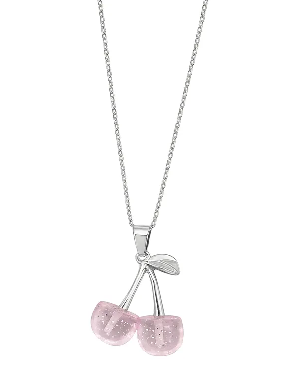 SHANKHRAJ_MALL_Crystal_Bow_Pendant_Necklace_with_Pink_Opal_Square_Stone,_Chrome_Chain,_Rhinestone_Accents_(CN88)