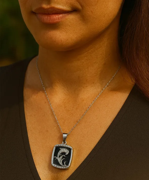 SHANKHRAJ_MALL_Women_Chain_Pendant_Necklace_|_Silver_&_Gold_Colour_Variation_(CN98)